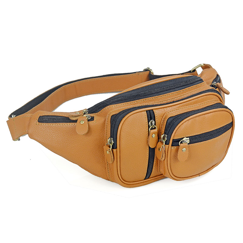 Travel Accessories Leather - กระเป๋าคาดเอวหนังแท้ผู้ชายสำหรับผู้ชายเดินทางลำลองกระเป๋าคาดอกหนังกระเป๋าสะพายหลังหนังวัวกระเป๋าคาดอกสำหรับผู้ชายรถจักรยานยนต์