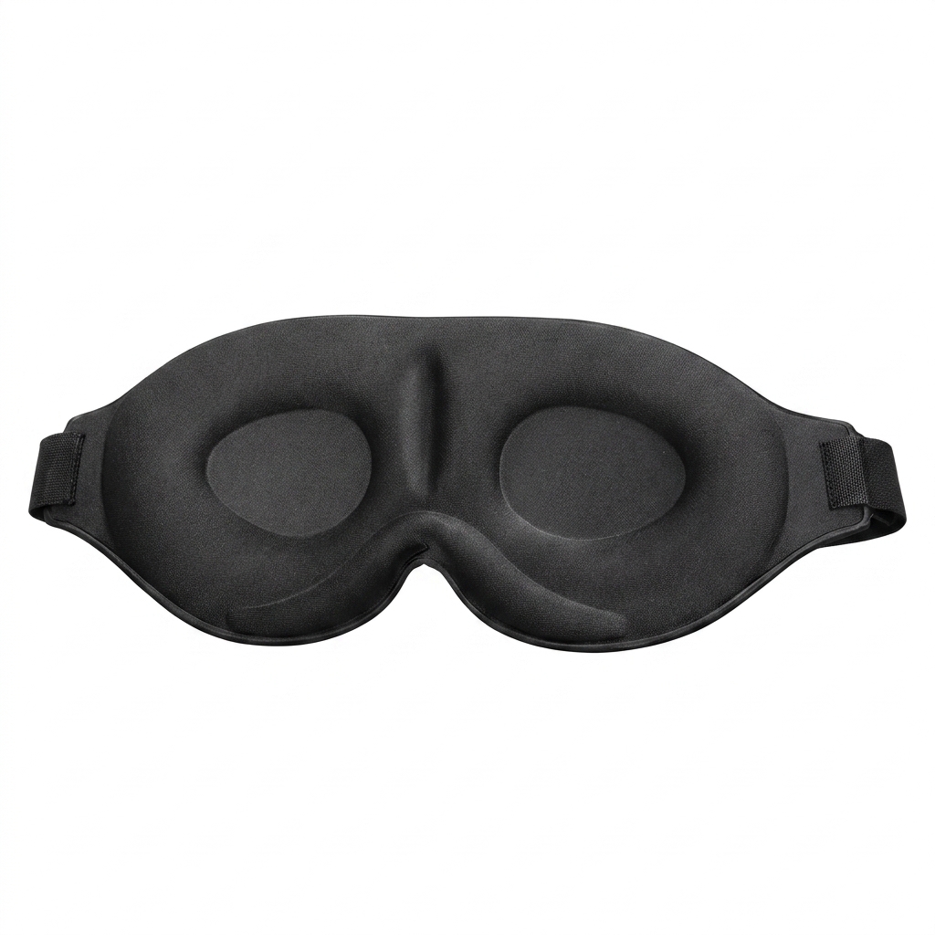 Eye Mask Sleep Travel - หน้ากากปิดตาสำหรับการเดินทาง 3D ปิดแสงสนิทสำหรับผู้ชายและผู้หญิง ผลิตจากเมมโมรี่โฟม ปิดกั้นแสง เหมาะสำหรับการพักผ่อนในออฟฟิศ