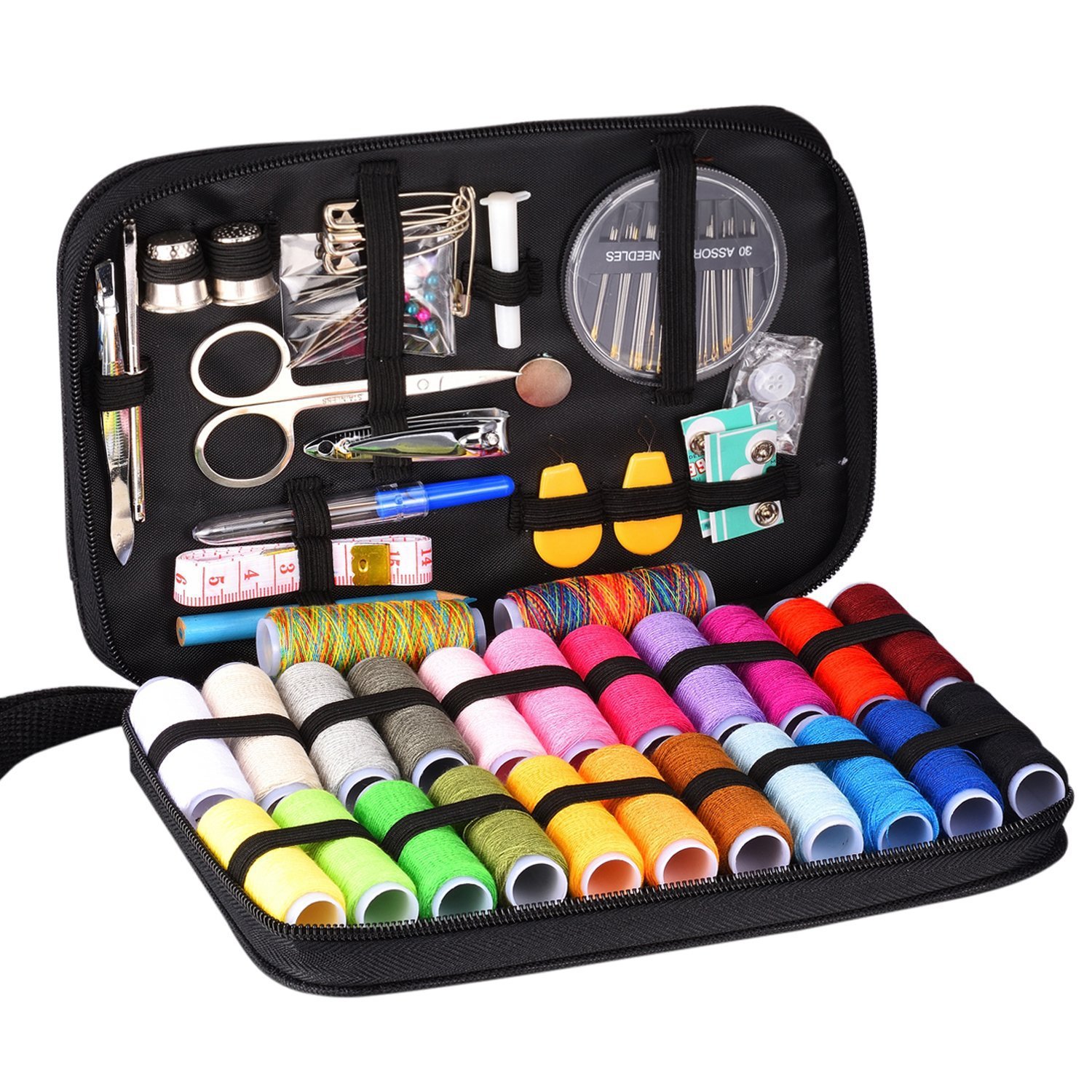 Travel Accessories To Sew - DIY ชุดเครื่องมือเย็บผ้าแบบพกพา Travel Stitch ชุดเครื่องมือเย็บผ้าสําหรับเย็บมือเย็บปักถักร้อยเข็มเย็บอุปกรณ์เสริม