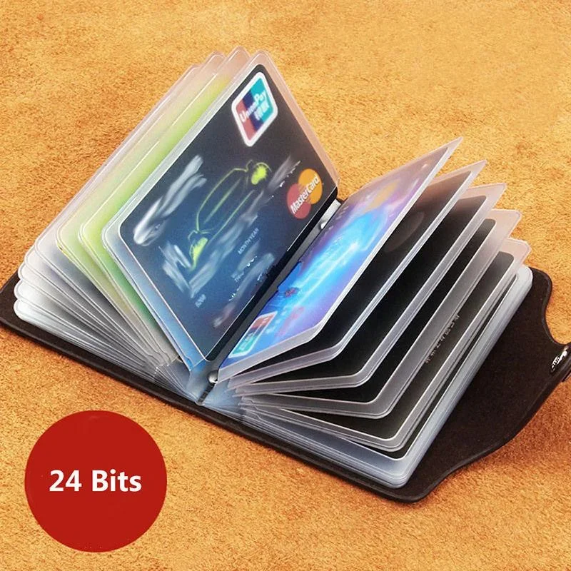 Travel Wallet Slim - ธุรกิจ Anti-Theft ID บัตรเครดิตแฟชั่นผู้หญิง 24 ใบ