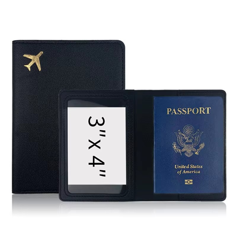Travel Accessories To Sew - ซองใส่พาสปอร์ตหนัง PU แบบใหม่ 1 ชิ้น สีทอง