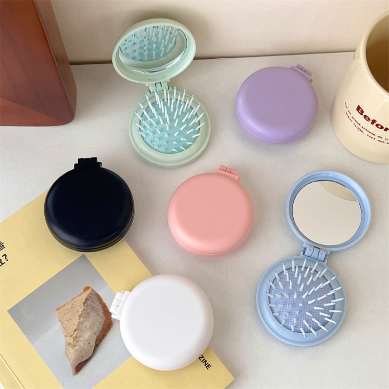 Travel Accessories For 3 Year Old - 1 ชิ้น Mini แบบพกพา Hairbrush เด็กสาวเรียบง่ายสีทึบแฟชั่นหวีนวดสําหรับเด็กอุปกรณ์เสริมผม