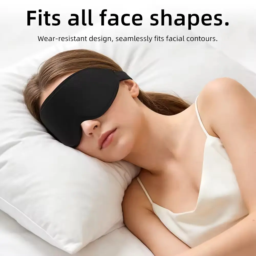 Eye Mask Sleep Travel - หน้ากากปิดตา 3 มิติ รุ่นใหม่, หน้ากากปิดตาป้องกันแสงสำหรับผู้ชายและผู้หญิง, หน้ากากปิดตาสำหรับการเดินทาง