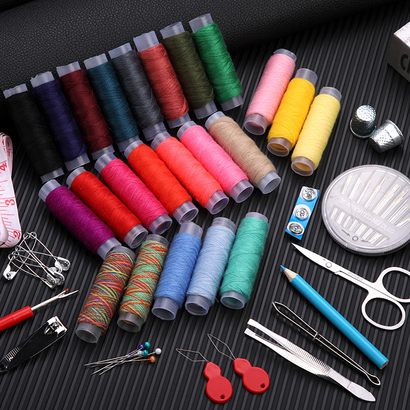 Travel Accessories To Sew - ชุดเย็บผ้า Beginner Traveler อุปกรณ์เย็บผ้าแบบพกพาอุปกรณ์เสริมประกอบด้วยเข็มด้ายกรรไกรหอพักวิทยาลัย Essentials