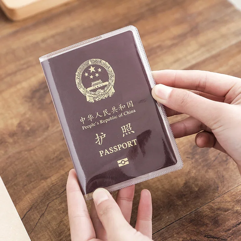 Travel Accessories Essentials - ซองใส่หนังสือเดินทาง PVC แบบใส ป้องกันน้ำ ป้องกันฝุ่น ทนทาน