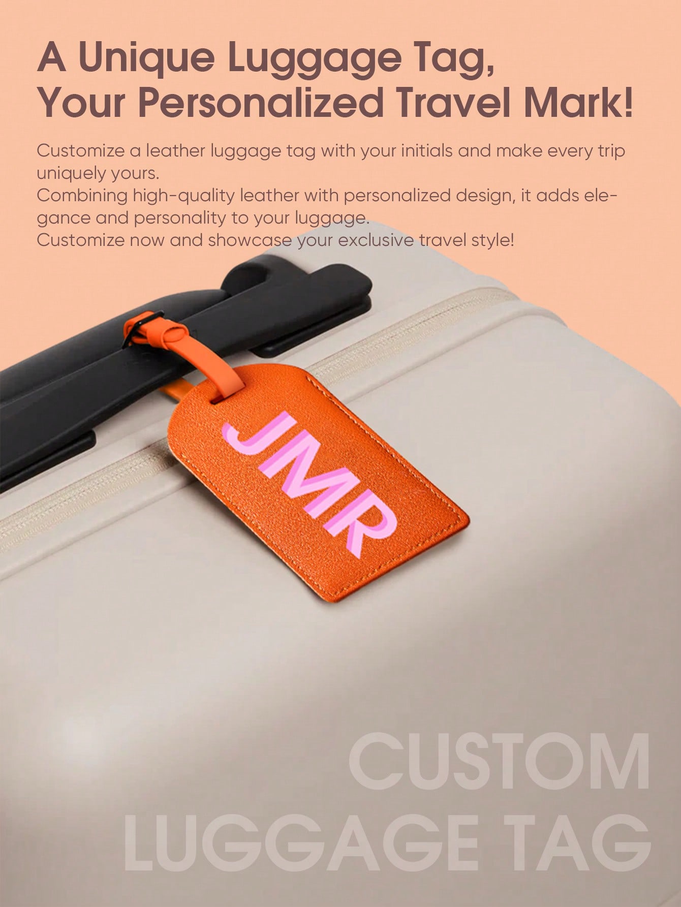 ป้ายติดกระเป๋าเดินทางแบบกำหนดเ - Travel Accessories Leather บทวิจารณ์และราคา
