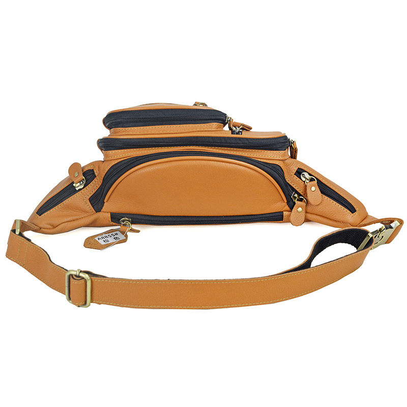 กระเป๋าคาดเอวหนังแท้ผู้ชายสำหร - Travel Accessories Leather บทวิจารณ์และราคา