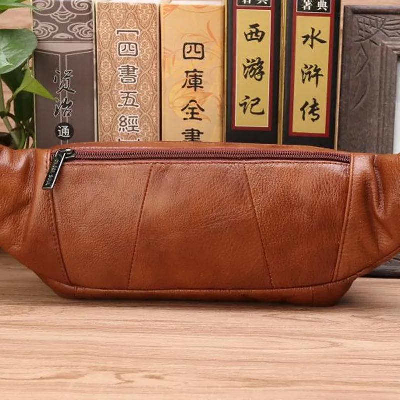 กระเป๋าคาดเอวหนังแท้สำหรับผู้ช - Travel Accessories Leather บทวิจารณ์และราคา