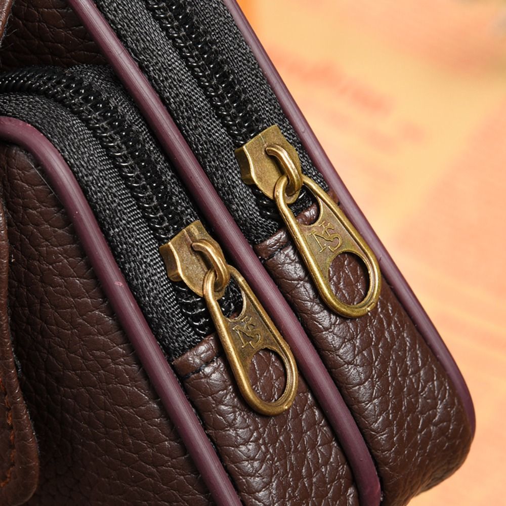 กระเป๋าคาดเอวหนัง PU สำหรับผู้ - Travel Accessories Leather บทวิจารณ์และราคา