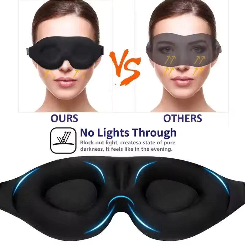 หน้ากากปิดตา 3D ป้องกันแสง หน้ - Eye Mask Sleep Travel บทวิจารณ์และราคา