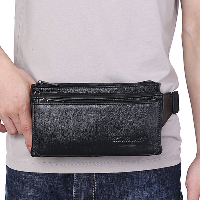 กระเป๋าคาดเอวผู้ชาย หนังแท้ กร - Travel Accessories Leather บทวิจารณ์และราคา