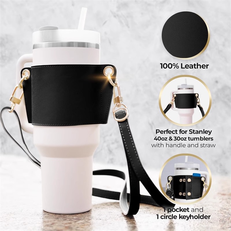 ปลอกหุ้มแก้วน้ำหนัง PU คุณภาพส - Travel Accessories Officeworks บทวิจารณ์และราคา