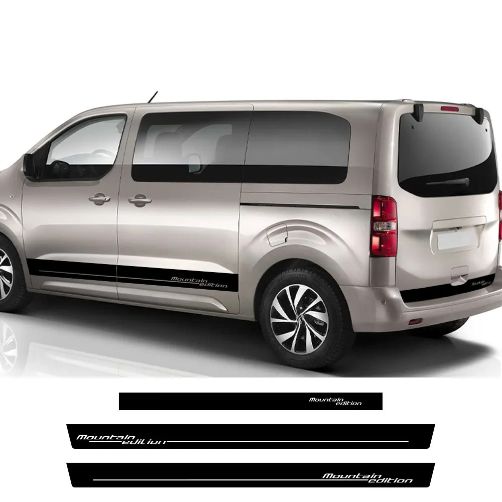 3PCS สติ๊กเกอร์ติดประตูด้านข้า - Travel Van Accessories บทวิจารณ์และราคา