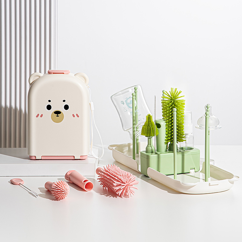 ชุดแปรงล้างขวดนมสําหรับเดินทาง - Travel Accessories For 3 Year Old บทวิจารณ์และราคา