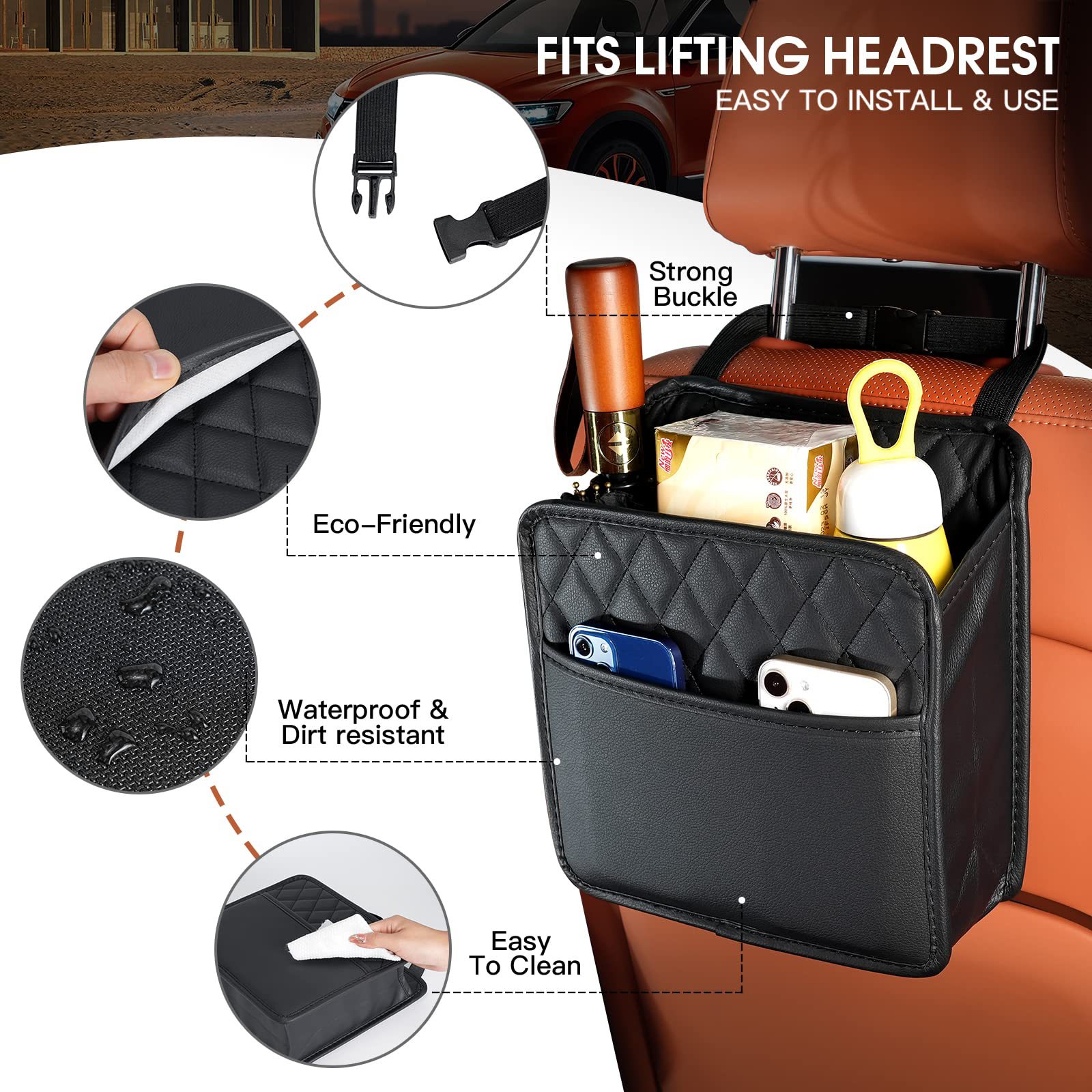 กระเป๋าเก็บของแขวนหลังเบาะรถยน - Travel Accessories Essentials บทวิจารณ์และราคา