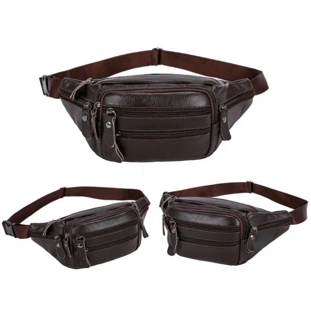 กระเป๋าคาดเอวหนัง PU สำหรับผู้ - Travel Accessories Leather บทวิจารณ์และราคา