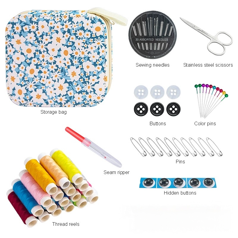 ชุดเย็บผ้าลายดอกไม้ขนาดเล็กแบบ - Travel Accessories To Sew บทวิจารณ์และราคา
