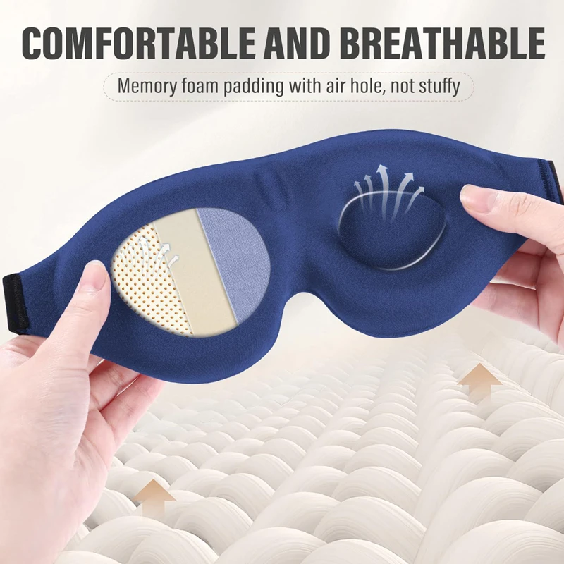 หน้ากากปิดตา 3D สำหรับการนอนหล - Eye Mask Sleep Travel บทวิจารณ์และราคา