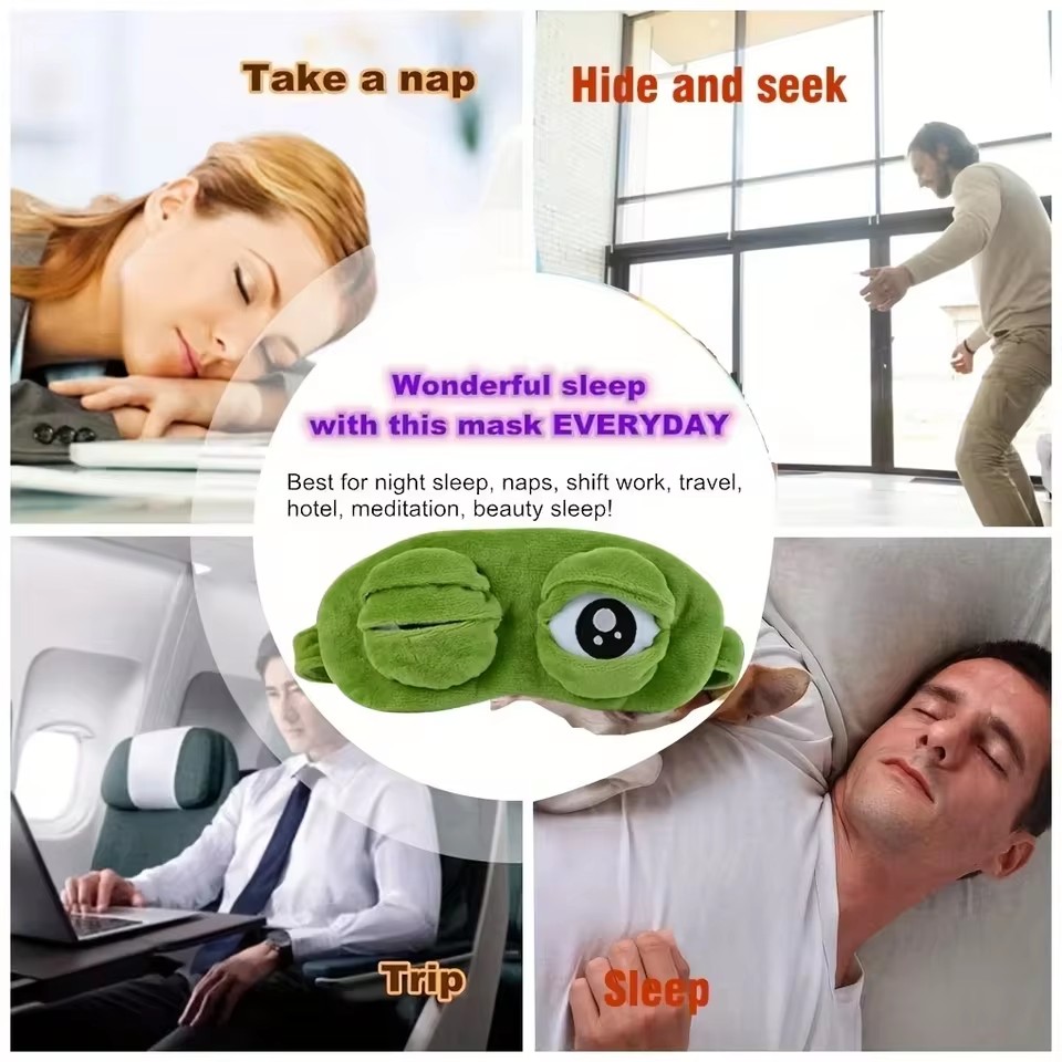 หน้ากากปิดตา 3D ลายกบ สำหรับกา - Eye Mask Sleep Travel บทวิจารณ์และราคา