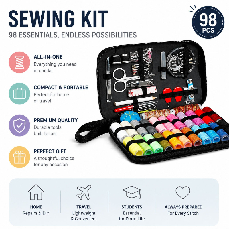 68/98 ชิ้นชุดเครื่องมืออุปกรณ์ - Travel Accessories To Sew บทวิจารณ์และราคา