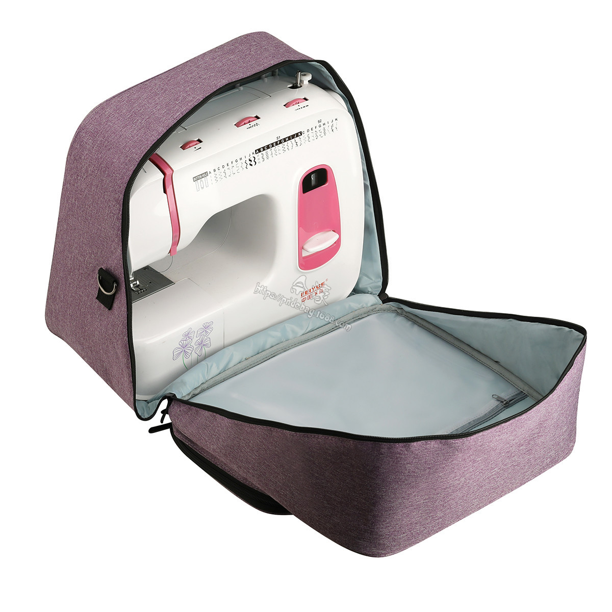 จักรเย็บผ้าขนาดใหญ่กระเป๋าสีเท - Travel Accessories To Sew บทวิจารณ์และราคา