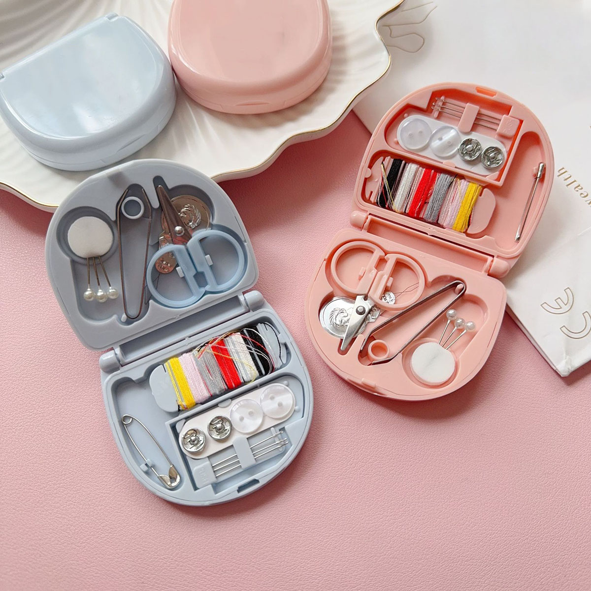 ชุดจักรเย็บผ้าแบบแมนนวลขนาดเล็ - Travel Accessories Kit For Women บทวิจารณ์และราคา