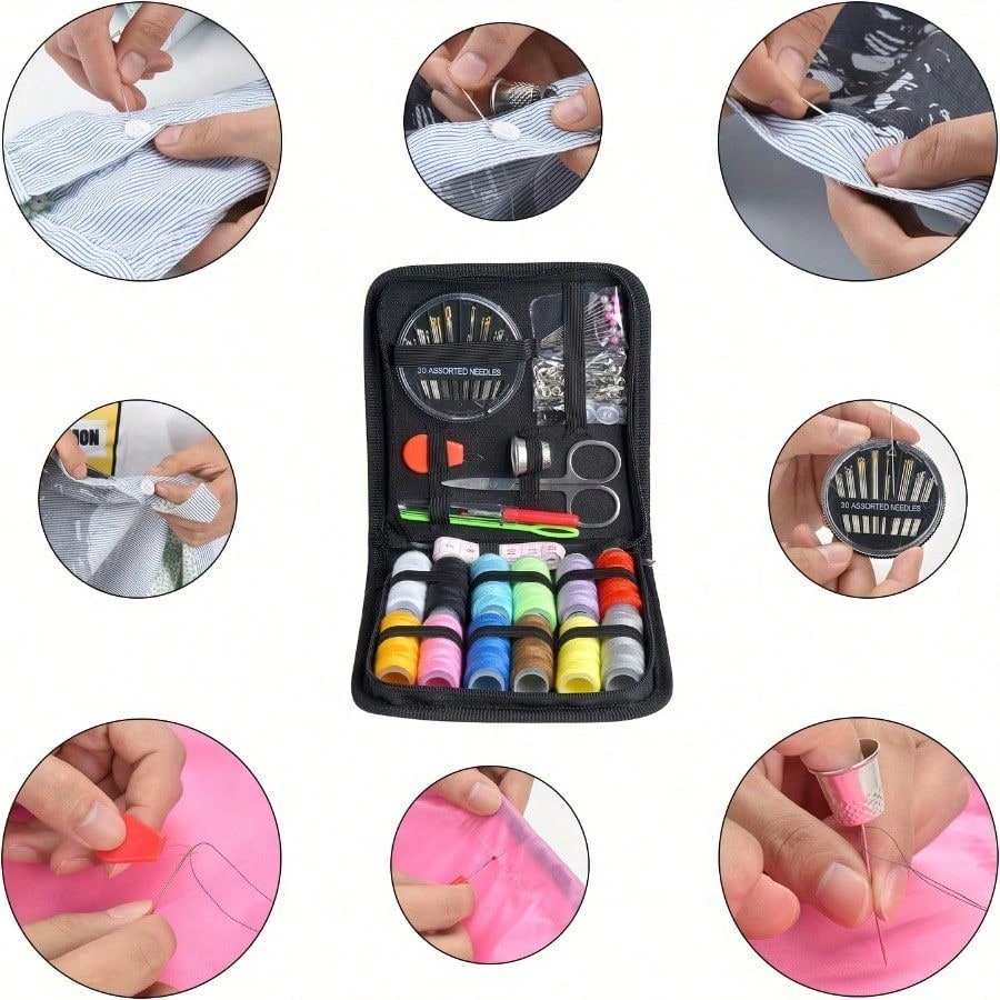 ชุดอุปกรณ์เย็บผ้าแบบพกพา 1 ชิ้ - Travel Accessories To Sew บทวิจารณ์และราคา