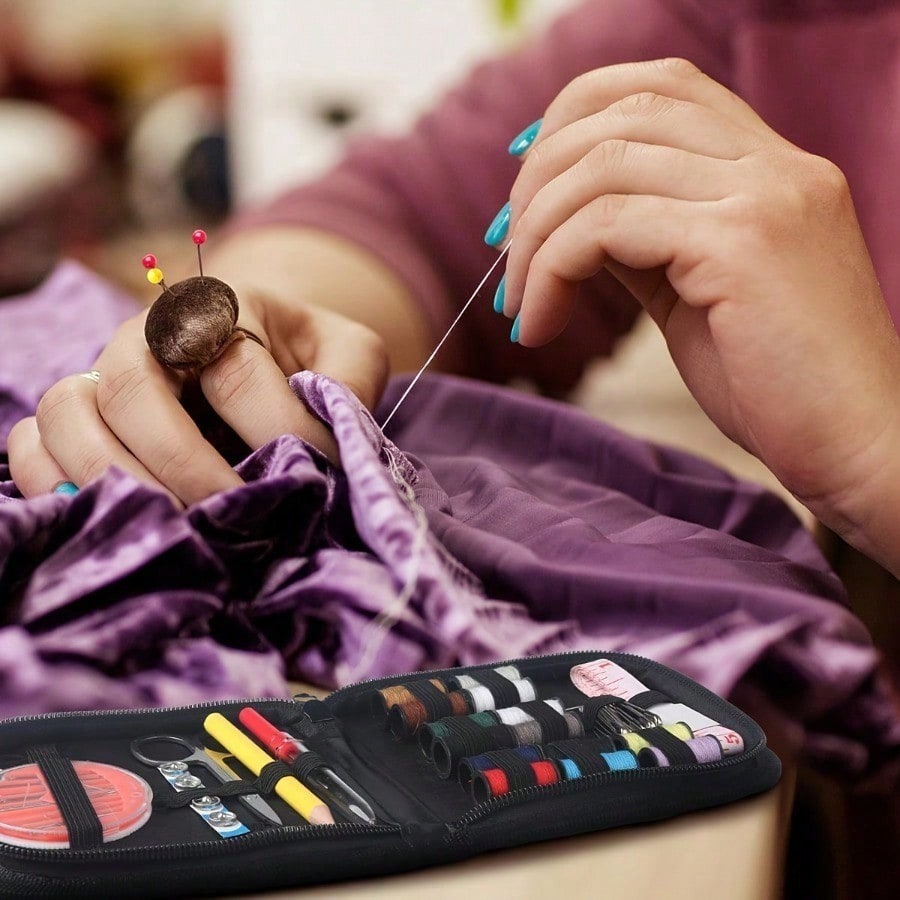 ชุดอุปกรณ์เย็บผ้าแบบพกพา 1 ชิ้ - Travel Accessories To Sew บทวิจารณ์และราคา